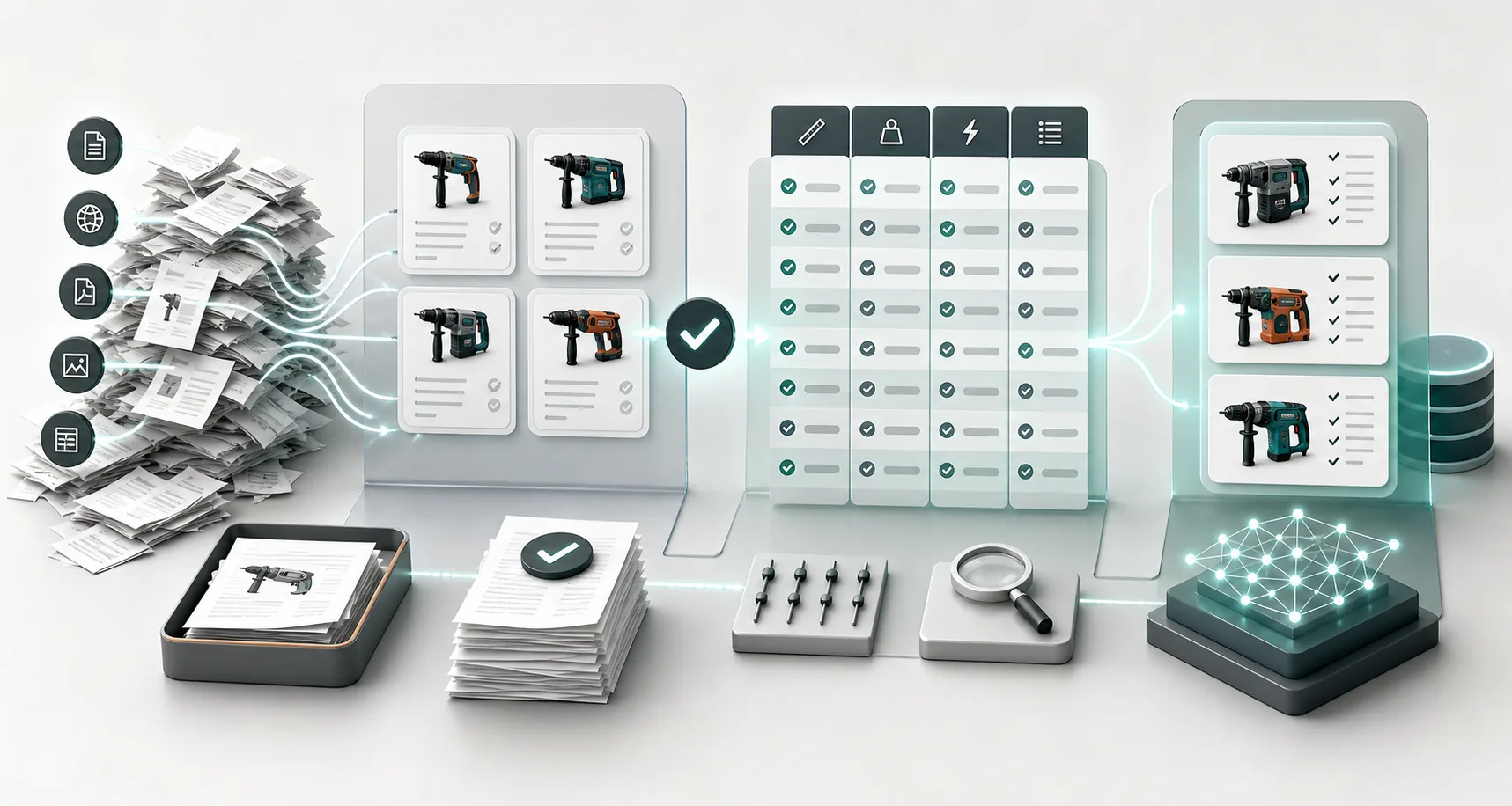 Verified product data transformed into structured AI-ready knowledge